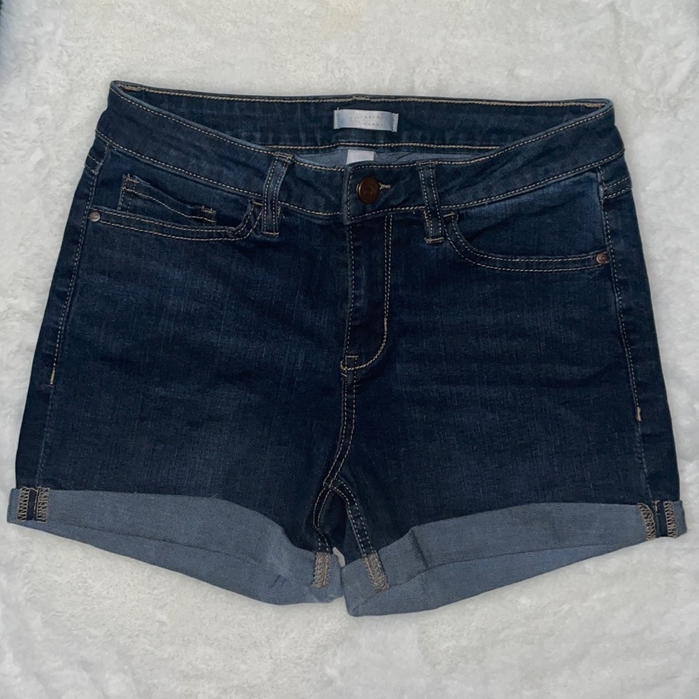 LC Lauren Conrad Cuffed Denim Shorts